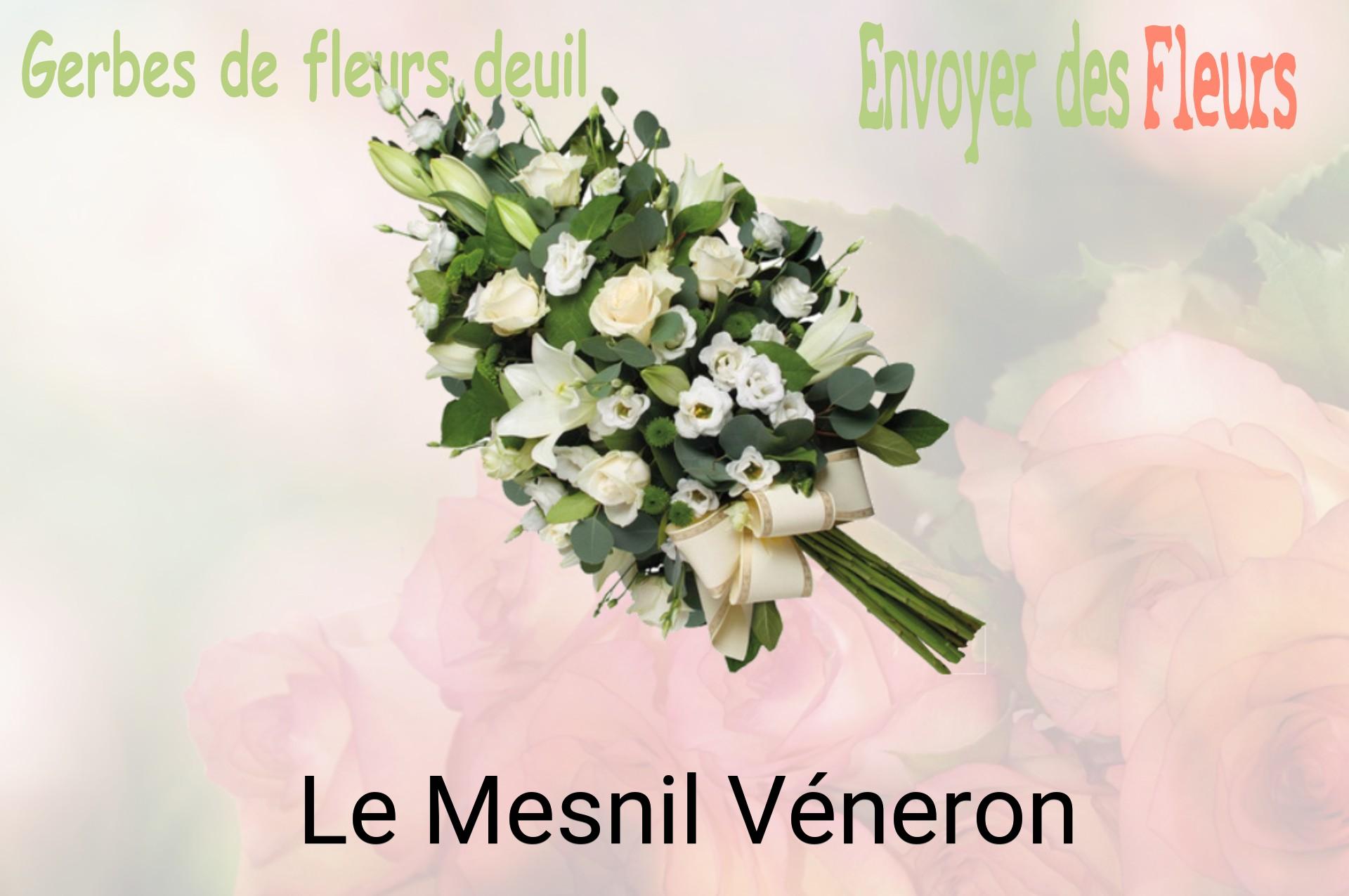 Gerbe de fleurs de deuil livrée à Le Mesnil-Véneron